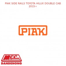 PIAK SIDE RAILS FITS TOYOTA HILUX DOUBLE CAB 2015+